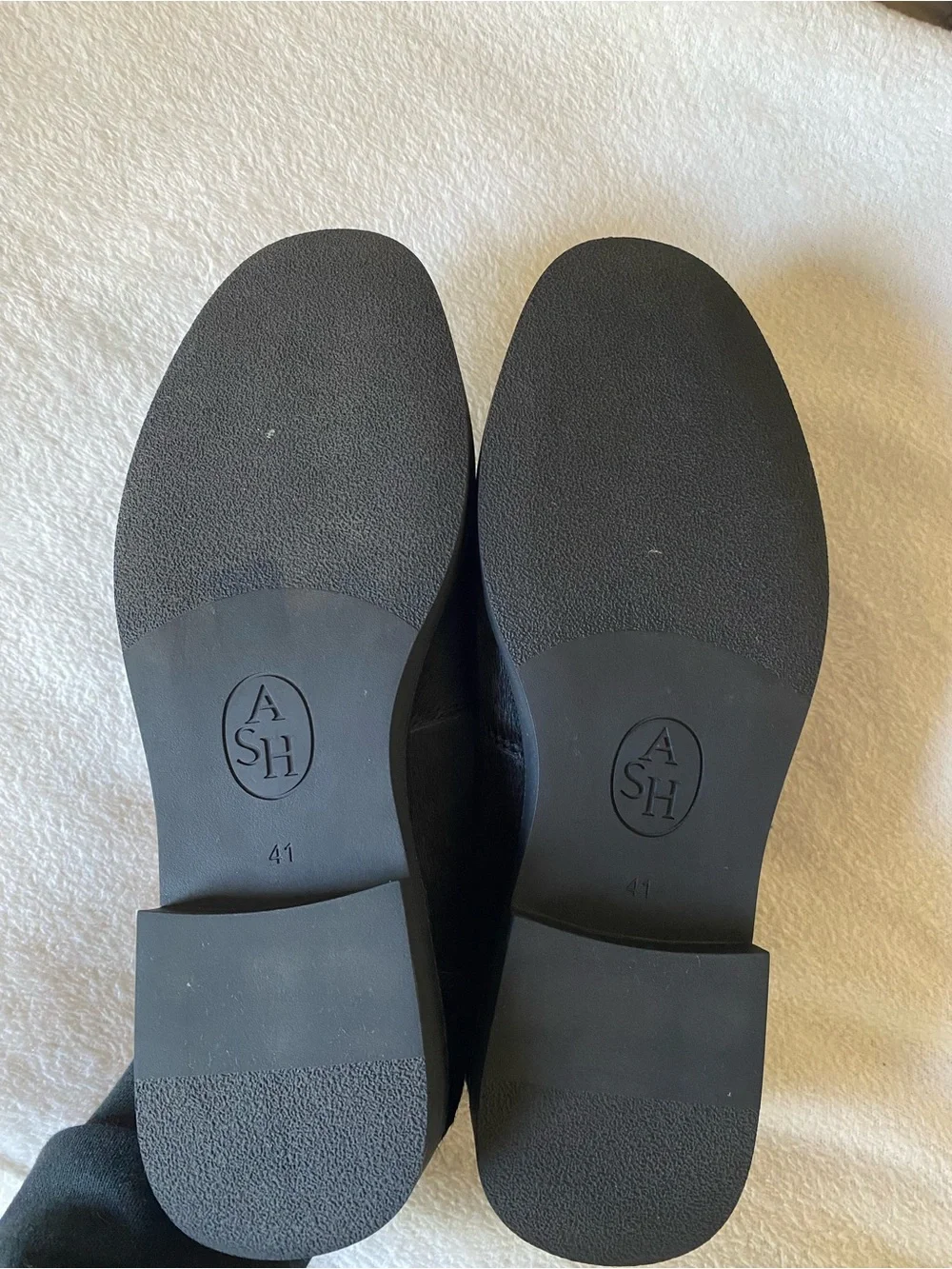 ASH Winona Loafers Black Pony Hair EU 41 US 10.5